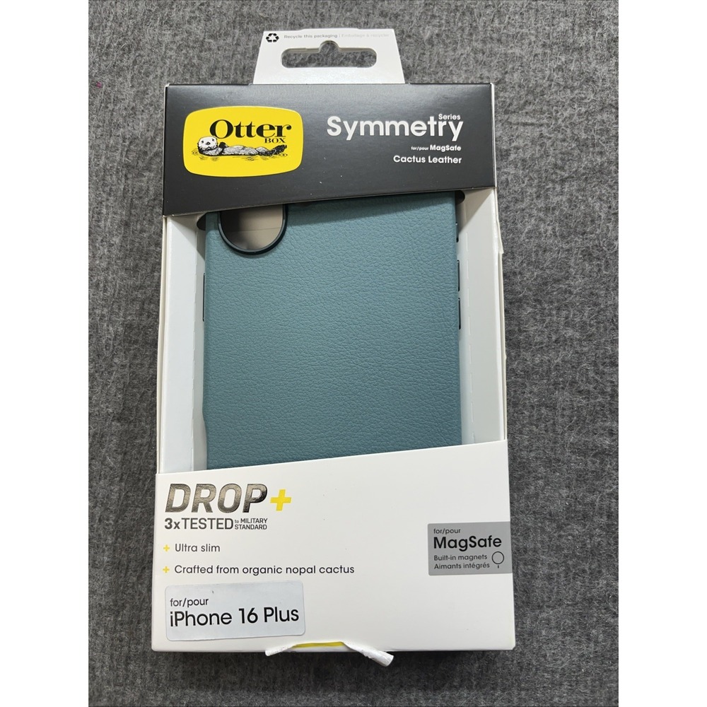 Otterbox Symmetry Cactus Leather MagSafe Series Apple iPhone 16 Plus Green